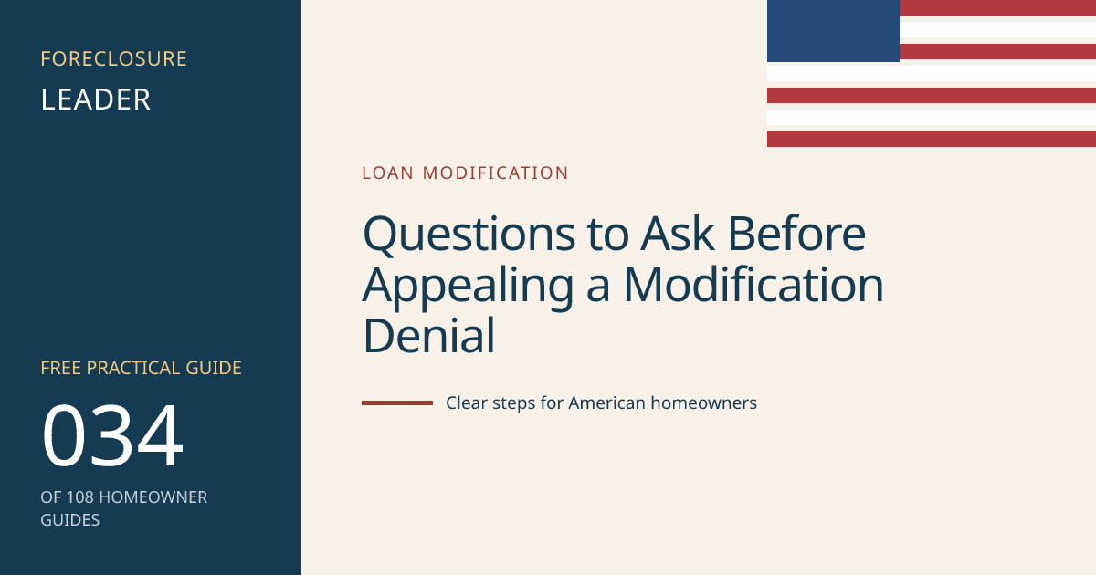 Questions to Ask Before Appealing a Modification Denial: visual guide for U.S. homeowners