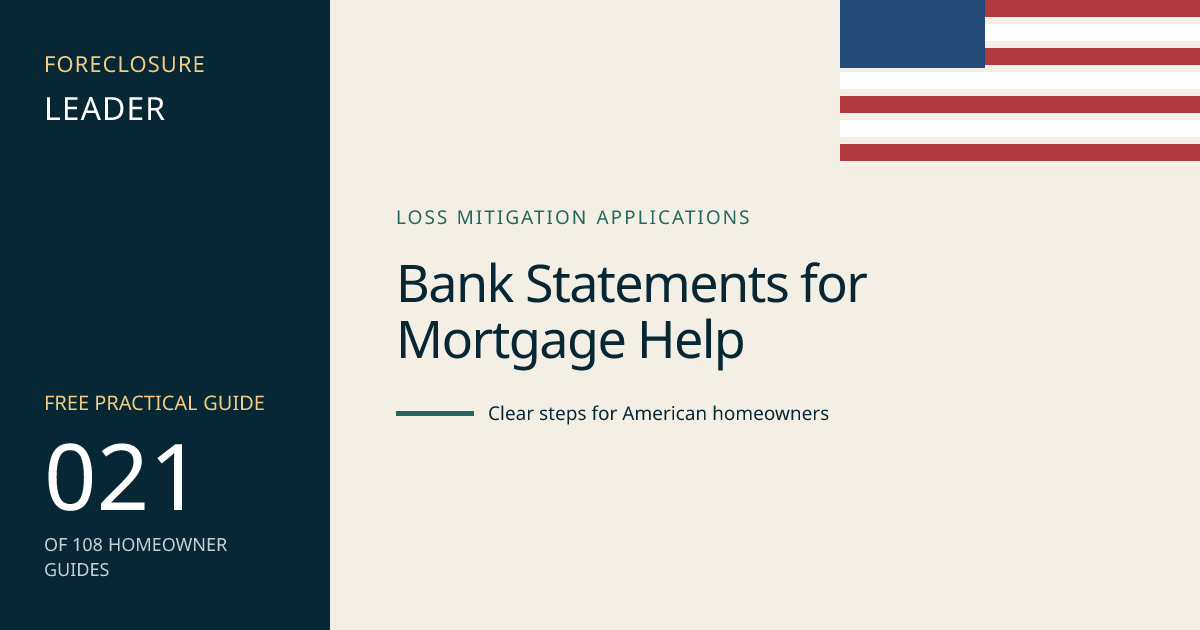 Bank Statements for Mortgage Help: visual guide for U.S. homeowners