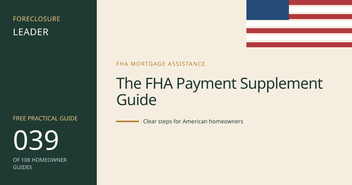 The FHA Payment Supplement Guide: visual guide for U.S. homeowners