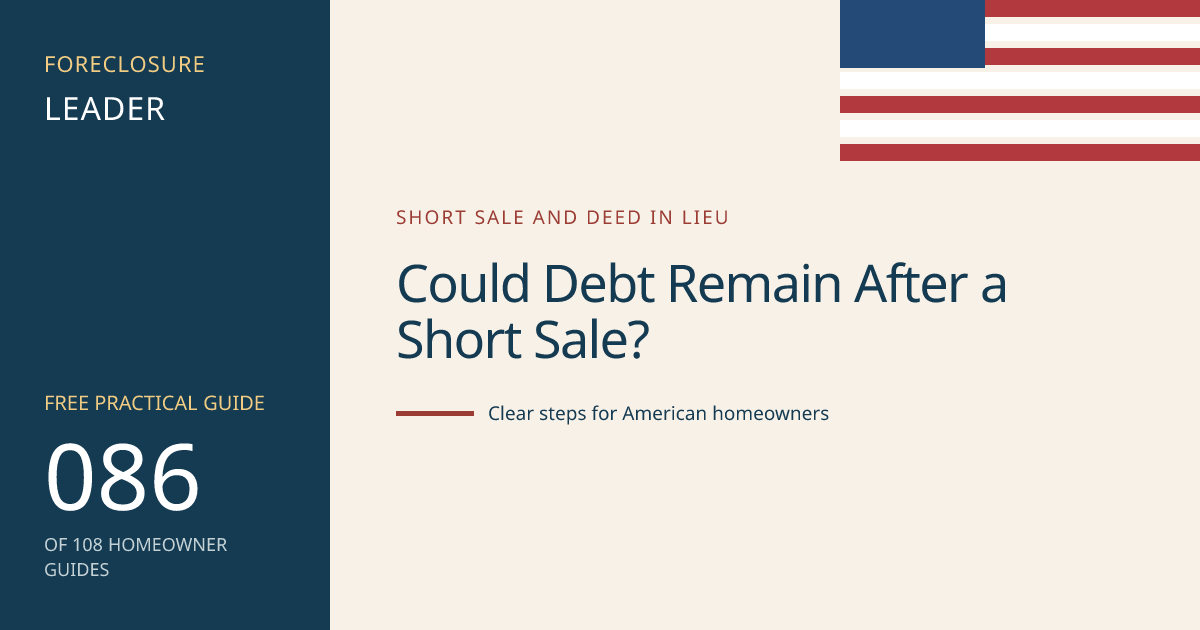 Could Debt Remain After a Short Sale?: visual guide for U.S. homeowners