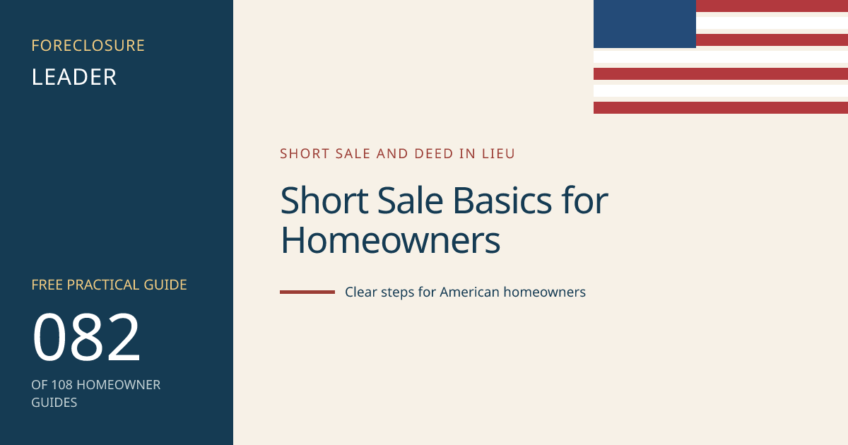 Short Sale Basics for Homeowners: visual guide for U.S. homeowners